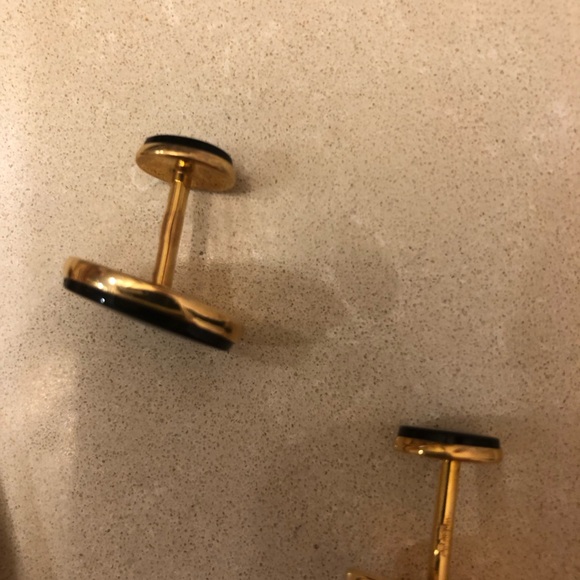 Ross-Simons Gold 1/20  and Black Oval Cufflinks - Picture 7 of 16